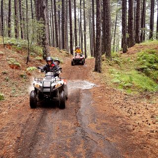 Etna quad pioggia - rain quad driving Etna