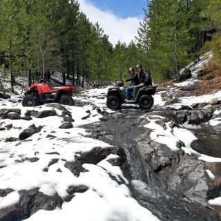 Etna quad tour snow neve